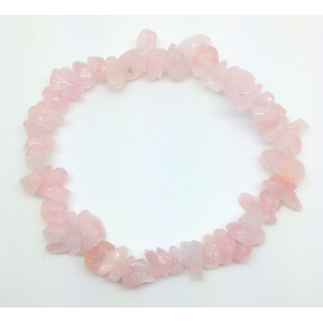 Bracelet baroque en quartz rose